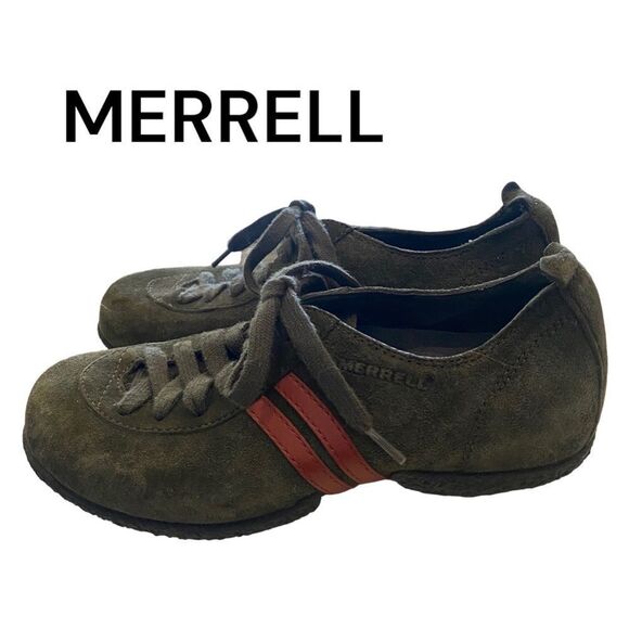 Merrell Yew Green Duet Air Cushion Suede Sport Hiking Slip Resistant Sneakers 6 - Picture 1 of 6